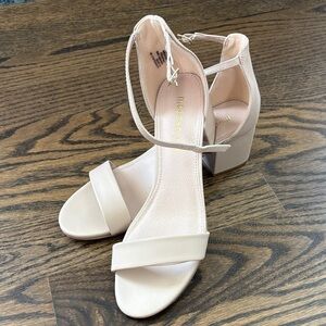 Madden Girl Beige Block Heel Sandals